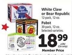 White Claw or Bear Republic / Pabst