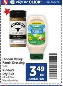 Hidden Valley Ranch Dressing / Kinder's Dry Rub