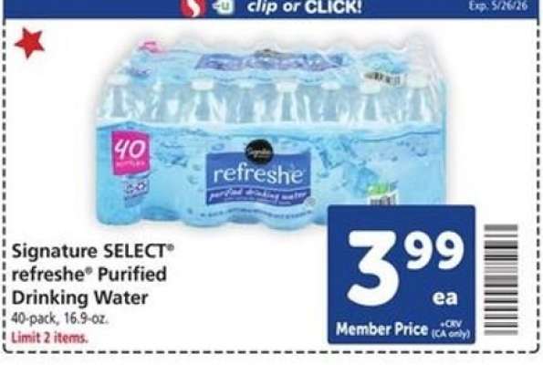 Signature Select Refreshe Purified Drinking Water