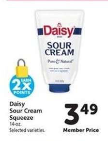 Daisy Sour Cream Squeeze