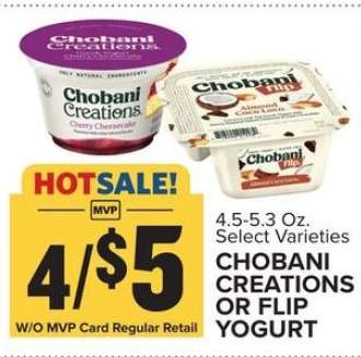 Chobani Creations or Flip Yogurt