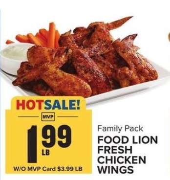 Food Lion Fresh Chicken Wings