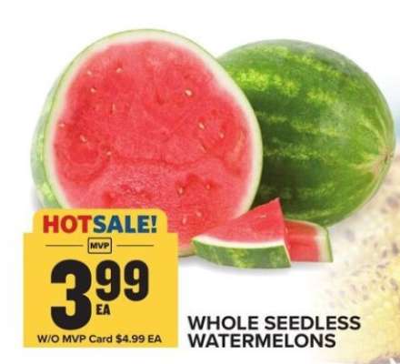 Whole Seedless Watermelons