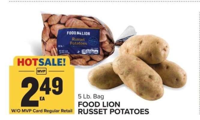 FOOD LION RUSSET POTATOES