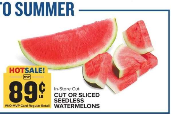 Cut or Sliced Seedless Watermelons