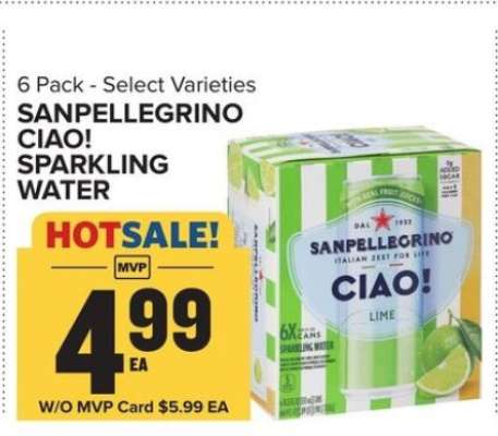 SANPELLEGRINO CIAO! SPARKLING WATER