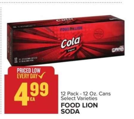FOOD LION SODA