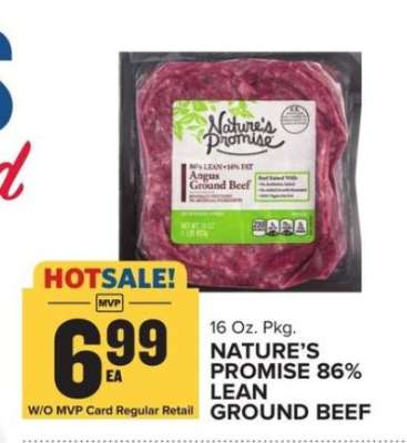 Nature's Promise 86% Lean Ground Beef