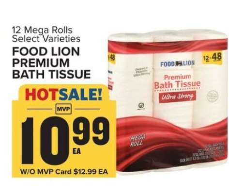 FOOD LION PREMIUM BATH TISSUE