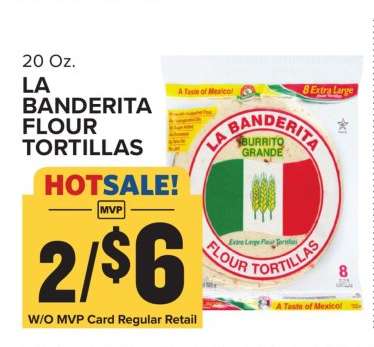 La Banderita Flour Tortillas