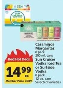 Sun Cruiser Vodka Iced Tea or Surfside Vodka