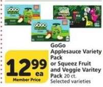 GoGo Applesauce Variety Pack