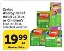 Zyrtec Allergy Relief