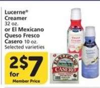 Lucerne Creamer or El Mexicano Queso Fresco Casero