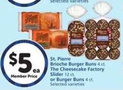 St. Pierre Brioche Burger Buns