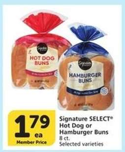 Signature SELECT Hot Dog or Hamburger Buns