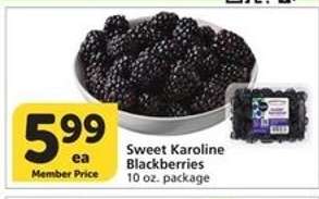 Sweet Karoline Blackberries