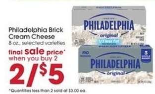 Philadelphia Brick Cream Cheese