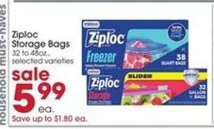 Ziploc Storage Bags