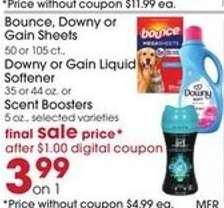 Bounce, Downy or Gain Sheets