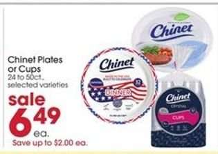 Chinet Plates or Cups