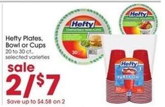 Hefty Plates, Bowl or Cups