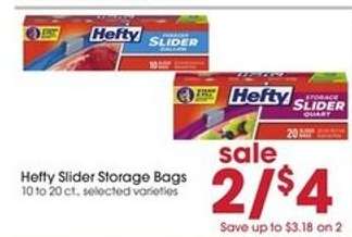Hefty Slider Storage Bags