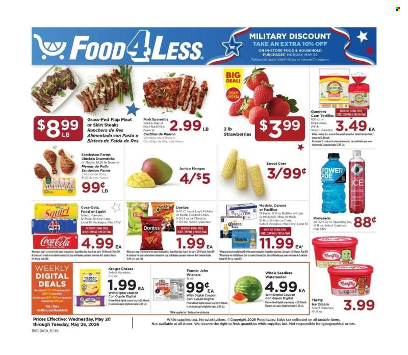 Food 4 Less Flyer - 05/20/2026 - 05/26/2026.