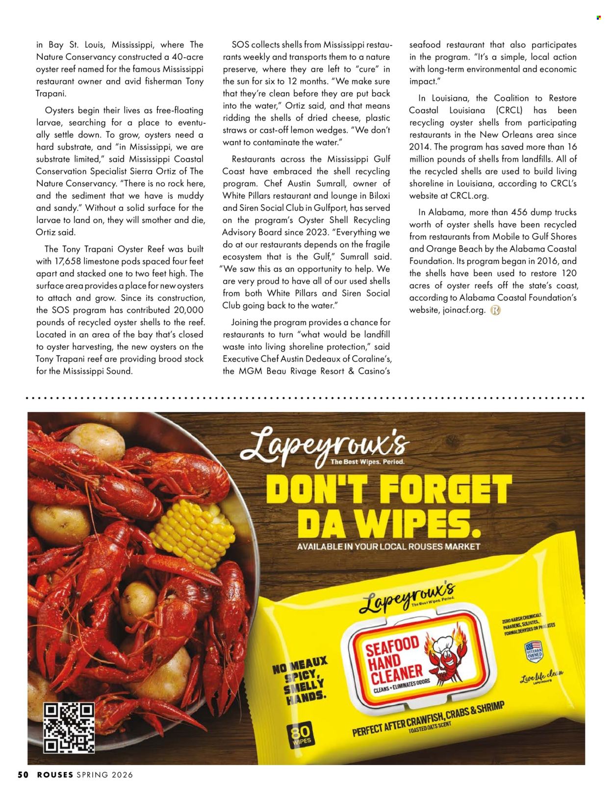 Rouses Markets ad. Page 52