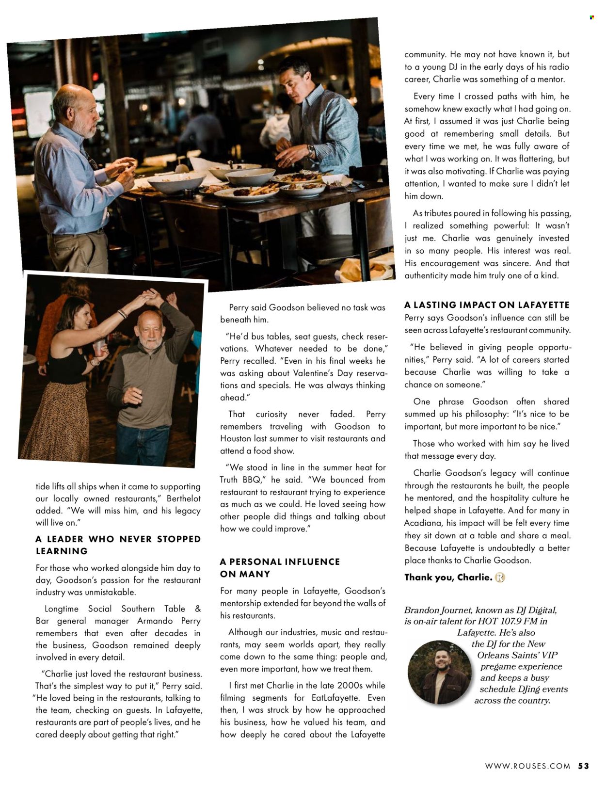 Rouses Markets ad. Page 55