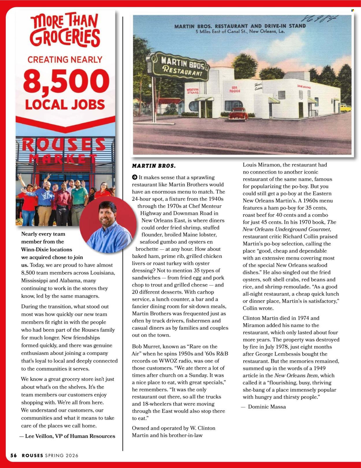 Rouses Markets ad. Page 58