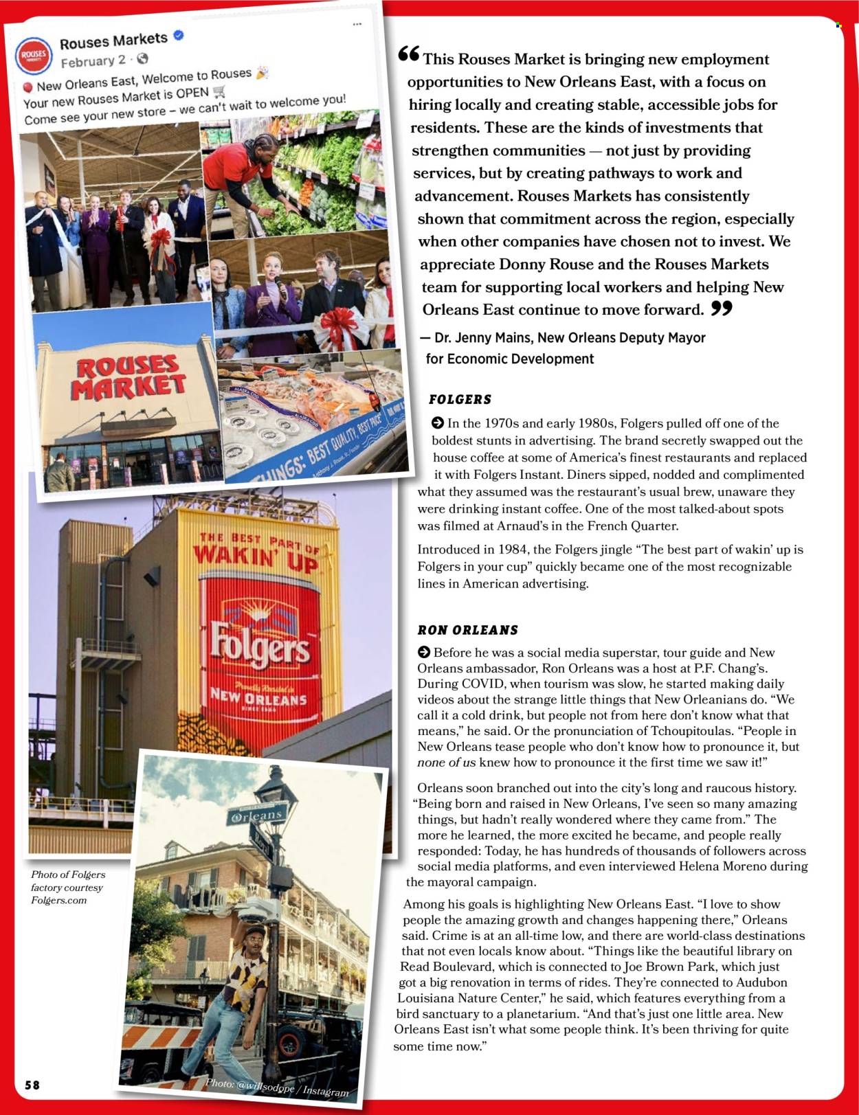 Rouses Markets ad. Page 60