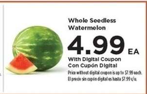 Whole Seedless Watermelon