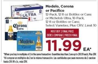 Modelo, Corona or Pacifico