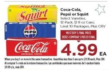 Coca-Cola, Pepsi or Squirt