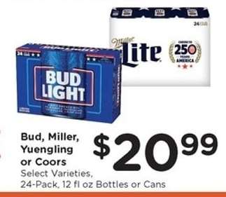 Bud, Miller, Yuengling or Coors