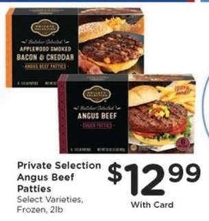 Private Selection Angus Beef Patties