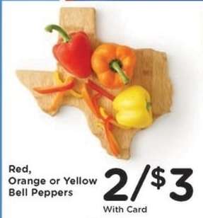 Red, Orange or Yellow Bell Peppers