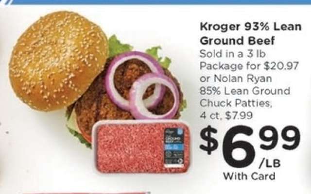 Kroger 93% Lean Ground Beef
