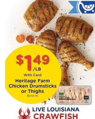 Heritage Farm Chicken Drumsticks or Thighs