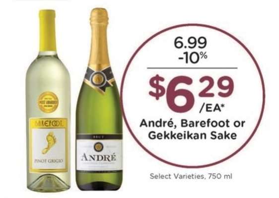 André, Barefoot or Gekkeikan Sake