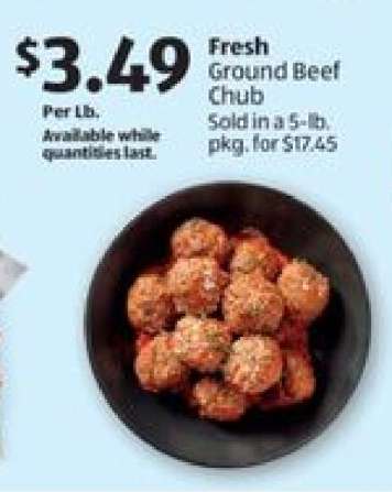 Fresh Ground Beef Chub