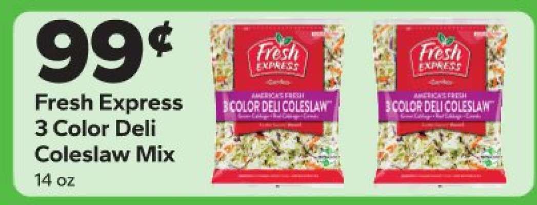 Fresh Express 3 Color Deli Coleslaw Mix