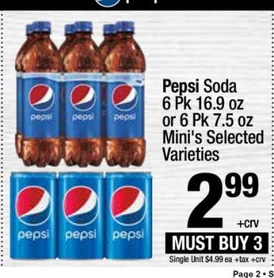 Pepsi soda