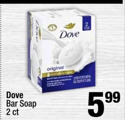 Dove Bar Soap 2 ct