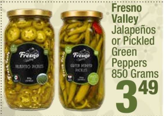 Fresno Valley Jalapeños or Pickled Green Peppers