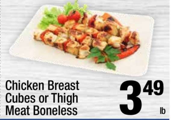 Chicken Breast Cubes or Thigh Meat Boneless