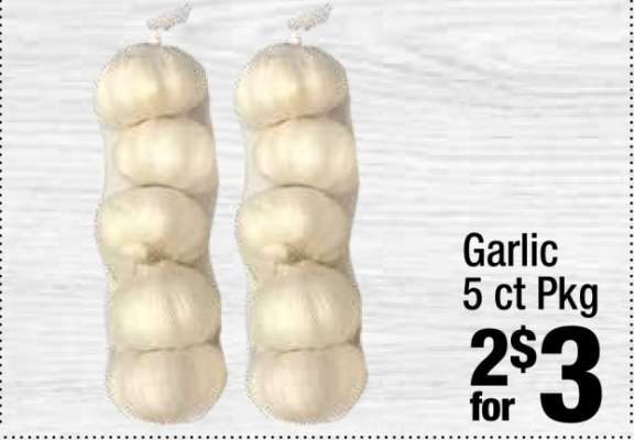 Garlic 5 ct Pkg