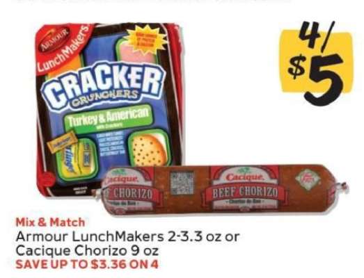 Armour LunchMakers or Cacique Chorizo