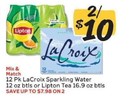 LaCroix Sparkling Water or Lipton Tea